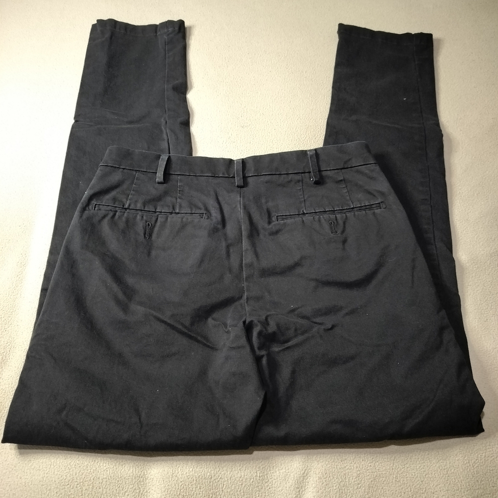 Uniqlo Men's Black Slim Chino Pants, Stretch Sz 29×34. - Picture 4 of 14